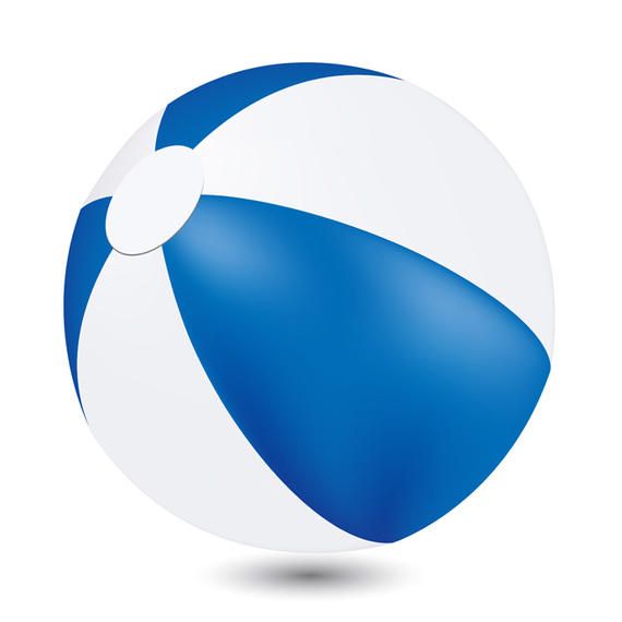 blue beach ball