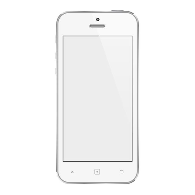 Download White Mobile Phone - Vector download