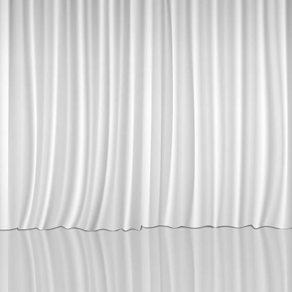 White Vector Curtain - Vector download