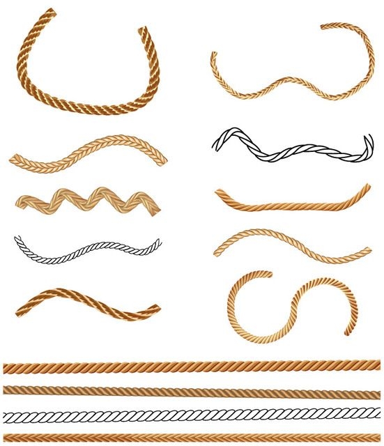 Rope Brushes - Vector download