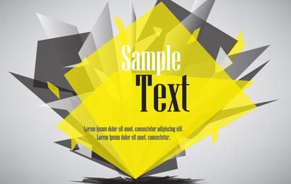 Diseño de vector de texto de cristal