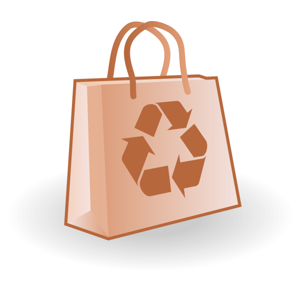 Recycle Paper Bag Vector Vector Download