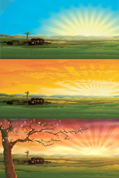 Beautiful 3 Countryside Sceneries Beautiful 3 Countryside Sceneries