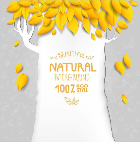 Funky Autumn Tree Nature Background Funky Autumn Tree Nature Background
