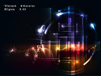 Bunter Energie Tech Kreis Hintergrund