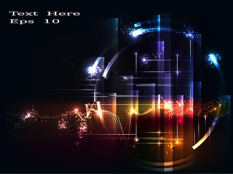 Colorful Energy Tech Circle Background Colorful Energy Tech Circle Background