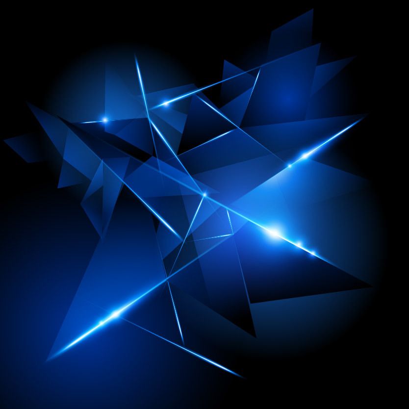 Download Creative 3D Glowing Triangles Background - Vector download