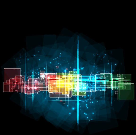 Dynamic Colorful Squares Fluorescent Background Dynamic Colorful Squares Fluorescent Background