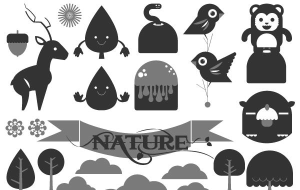 Happy Forest Vector Pack