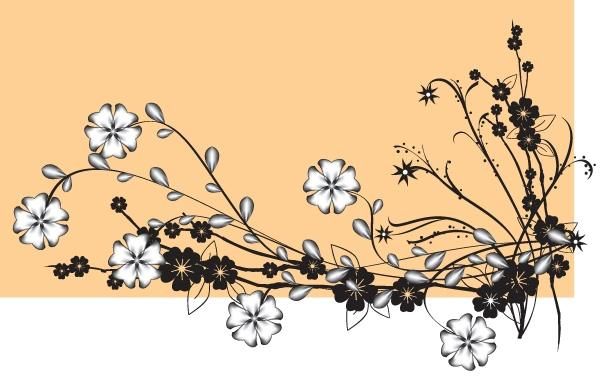 Flor de vector con brotes Flor de vector con brotes