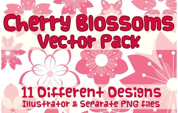 Vector Cherry Blossom Design Vector Cherry Blossom Design