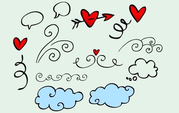 Ilustrações de Doodle