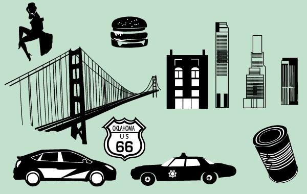 Black/White City Vector Black/White City Vector