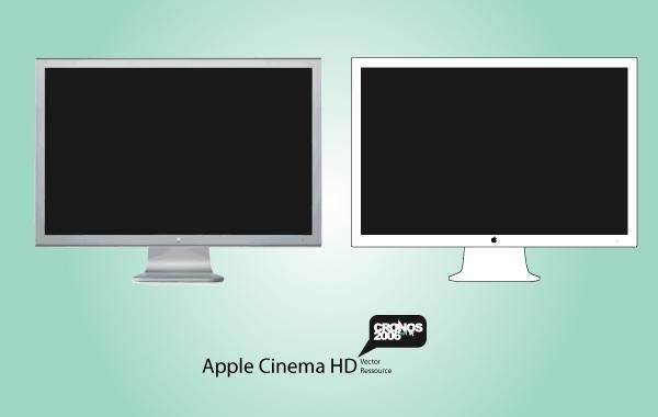 Apple HD Display Vector Apple HD Display Vector