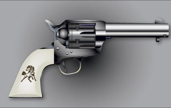 Colt Six Shooter Vector Colt Six Shooter Vector