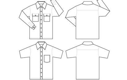 PAQUETE VECTORIAL DE CAMISETA