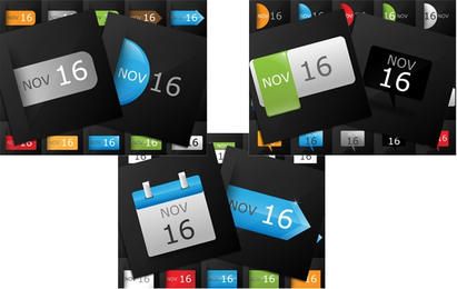 Pacote de ícones do calendário de datas