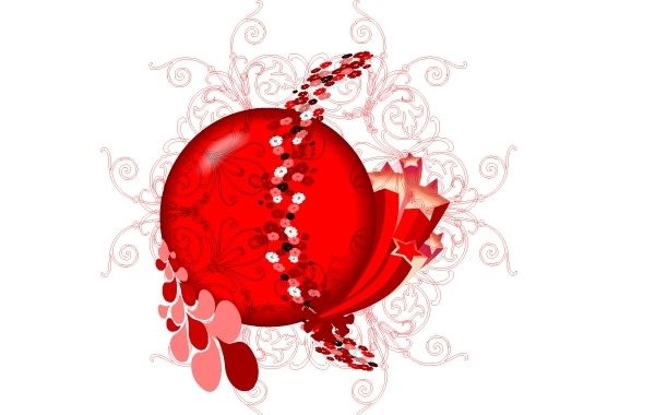 Vector de diseño floral rojo