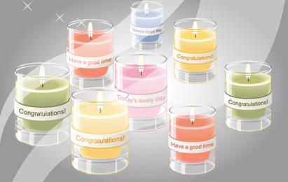 Paquete de velas del día de las celebraciones