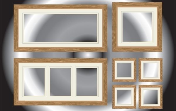Realistisches Fenster- und Korridorpaket
