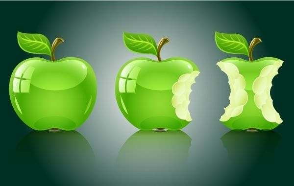 Paquete de frutas de manzana 3D