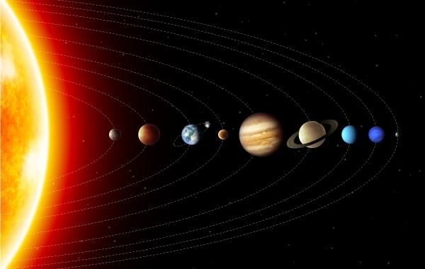 Beautiful Solar Planet Atmosphere - Vector download