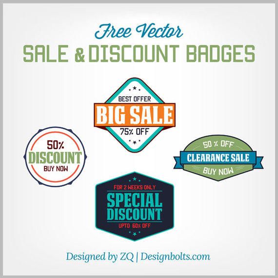 Vintage Sale & Discount Badges Vintage Sale & Discount Badges