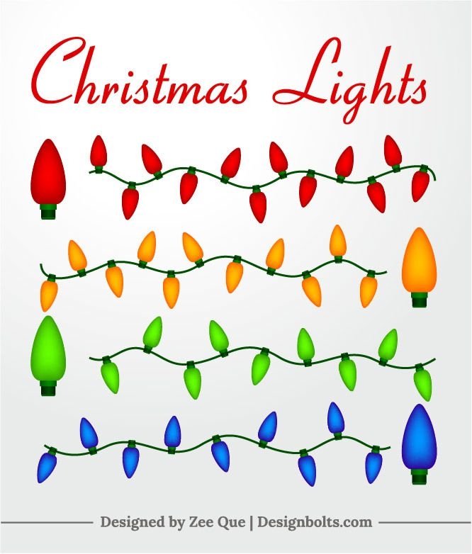 Luces de decoración de Navidad de colores