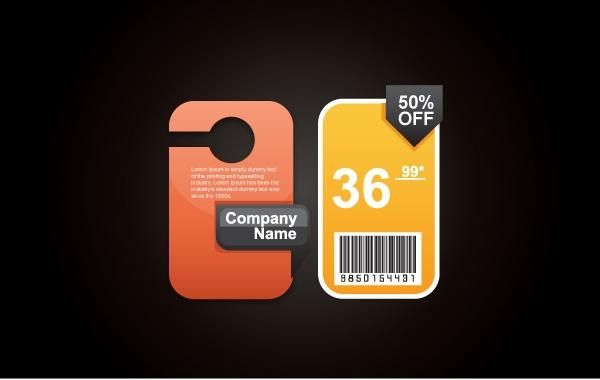 Beautiful Price Tag with Barcode Beautiful Price Tag with Barcode