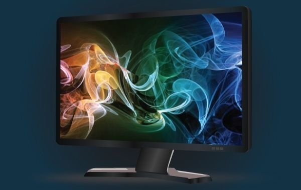 Wide Black LCD Monitor