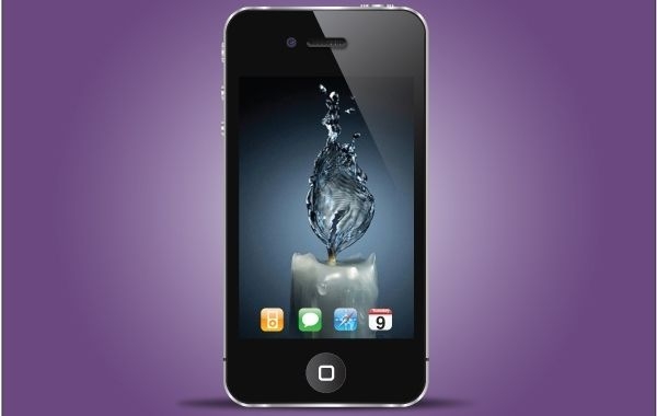 Iphone Black Realistic Style