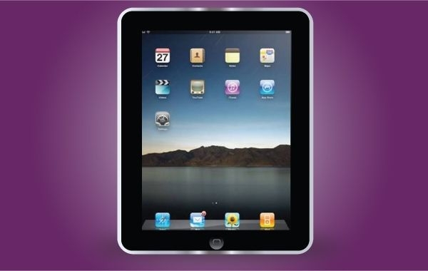 Apple Black iPad Frame