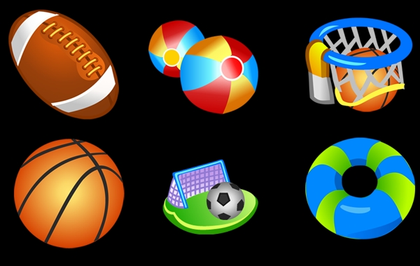 Conjunto de iconos de deportes