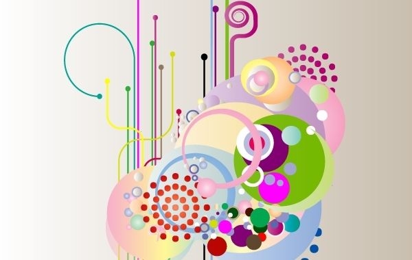 Ilustración de elementos abstractos