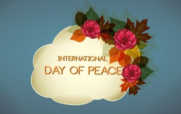 Florecer diseño para el día de la paz