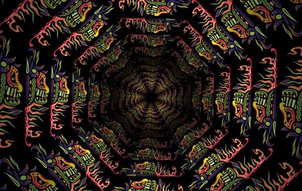 Adornos con calaveras psicodélicas Adornos con calaveras psicodélicas