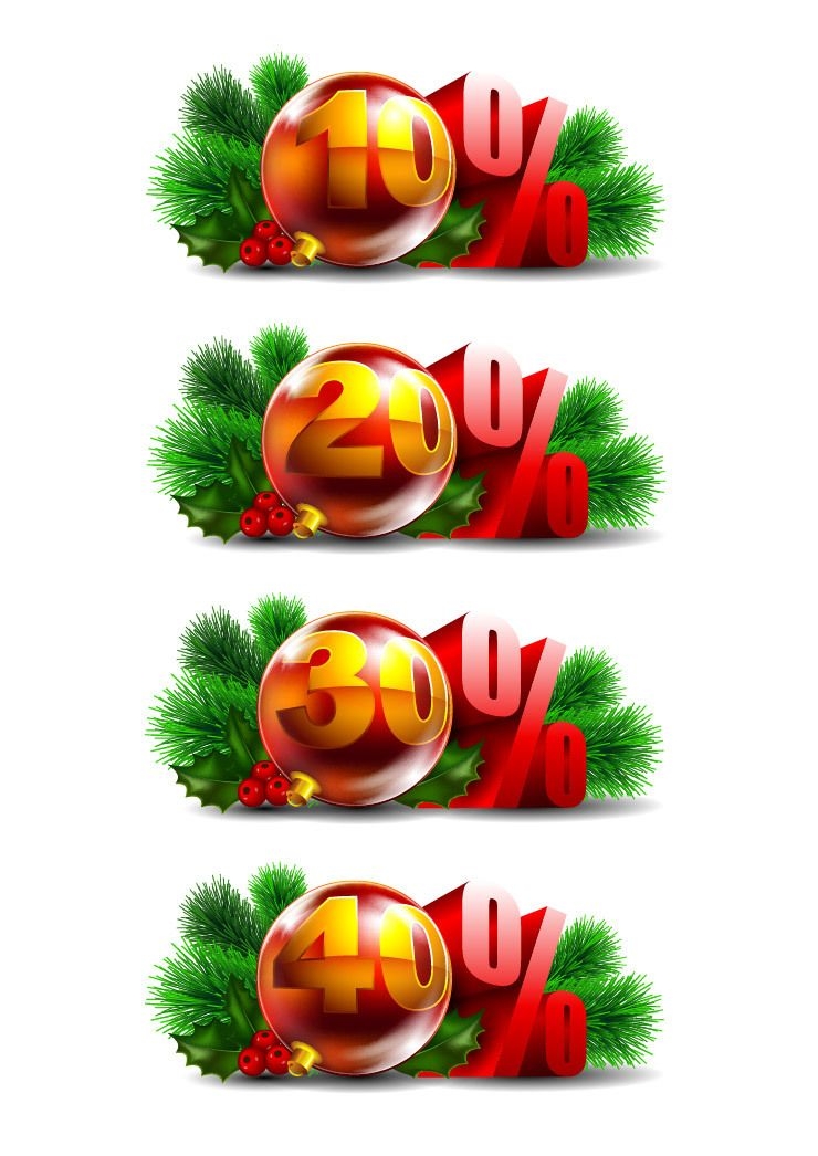 Pacote promocional de decoração para bolas de natal