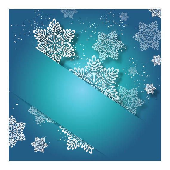 Etiquetado de invitación de Navidad turquesa con copo de nieve Etiquetado de invitación de Navidad turquesa con copo de nieve