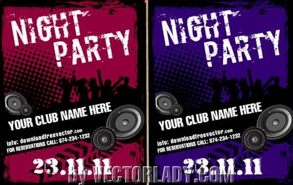 Grungy Musical Template Party Flyer Grungy Musical Template Party Flyer