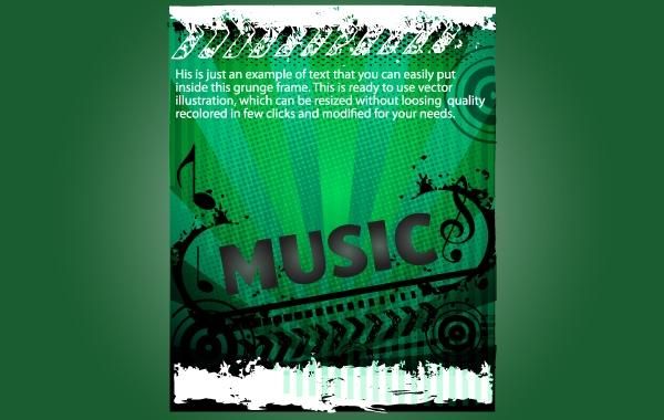 Grungy Green Template Musical Flyer Grungy Green Template Musical Flyer
