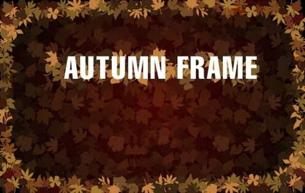 Rahmen mit Herbstlaub
