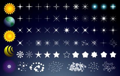 Star Pack mit Sun Moon und Globe