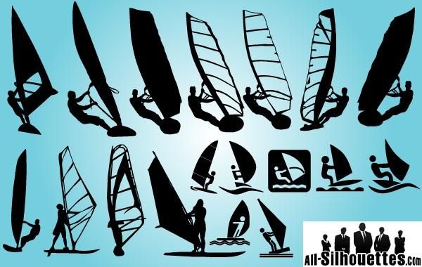 Mochila de windsurf silueta Mochila de windsurf silueta