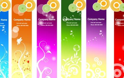 Modelos de banners de anúncios geométricos florais