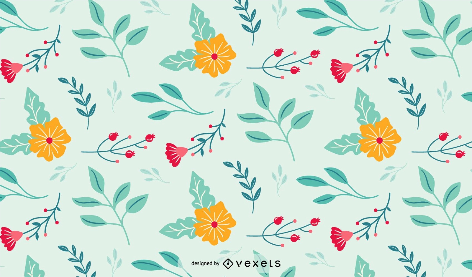 Seamless Vector  Floral Pattern