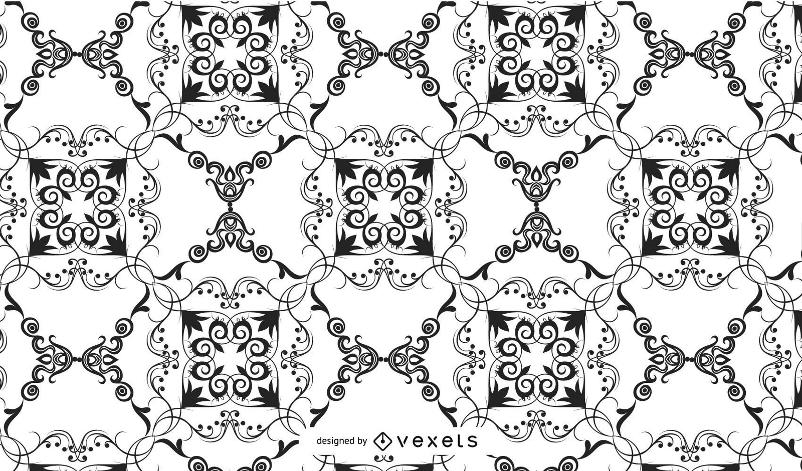 Damasco Vector Patrón Descargar Vector