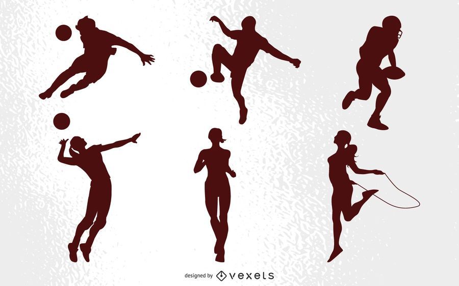 Vector de siluetas de personas Vector de siluetas de personas