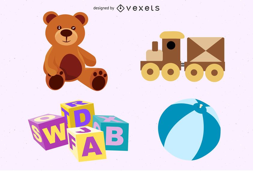 Free Toys Vector Set Free Toys Vector Set