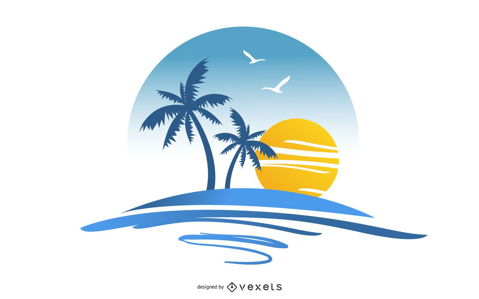 Summer Island Vector