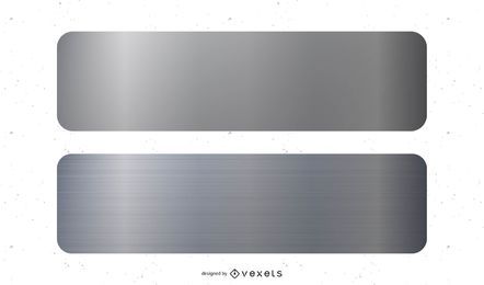 Vetor de banner de metal
